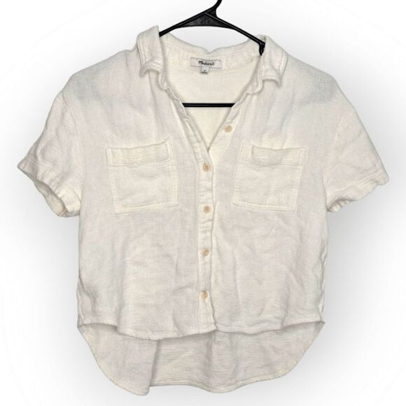 Madewell Breezewoven Beachside Shirttail Top size Small - Picture 4 of 10